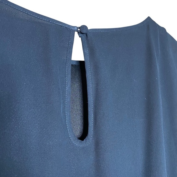 Aidan by Aidan Mattox black sophisticated sequin sheath mini party dress-SZ-6 - Picture 10 of 13